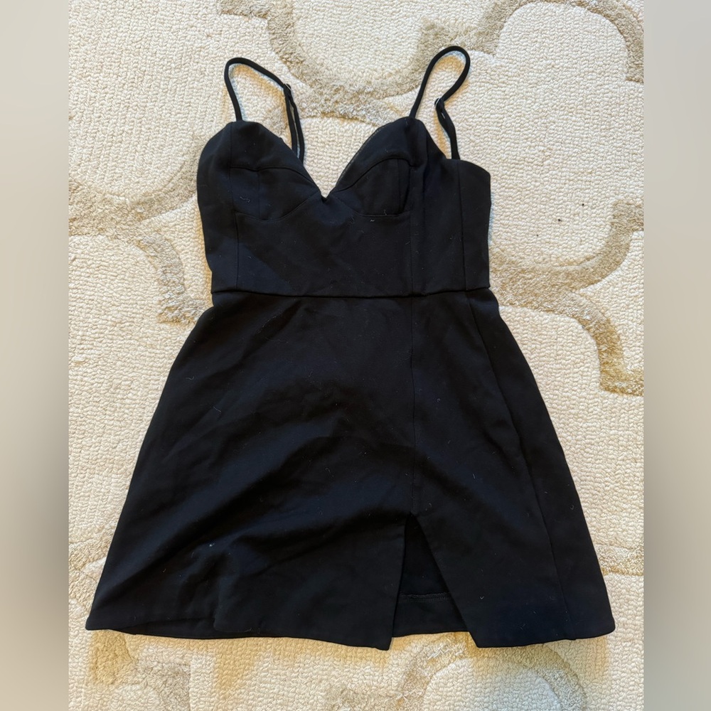 NBD black mini dress